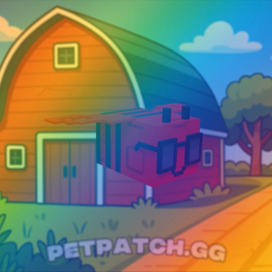 Rainbow Disco Bee